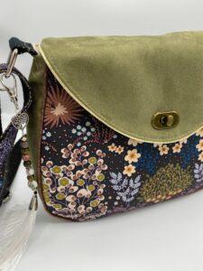 Sac à main artisanal Purple Garden - Fabriqué en France